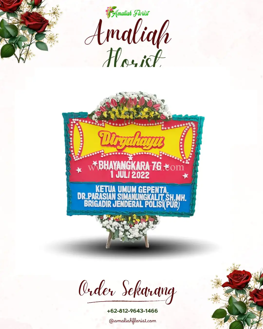 Papan Bunga HUT Ulang Tahun Pulung